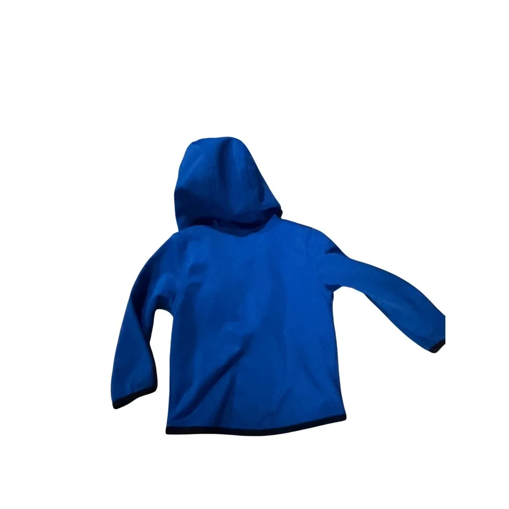 The North Face Infant Boys Blue Fleece Full Zip Hooded Jacket Size 6-12M Outdoor